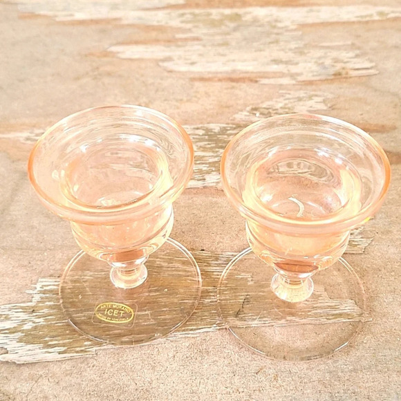 Pink Munro Depression Glass Candle Holders - Picture 6 of 6